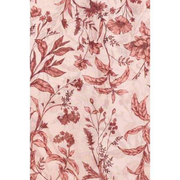 AMUR Helene Tie Waist Floral Silk Wrap Crop Top - Picture 5 of 16